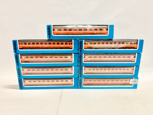 Märklin 4148 4156 4267 4167 4149 4251 4252 4162 4166 Wagen-Set Schnellzugwagen Eurofima AC H0