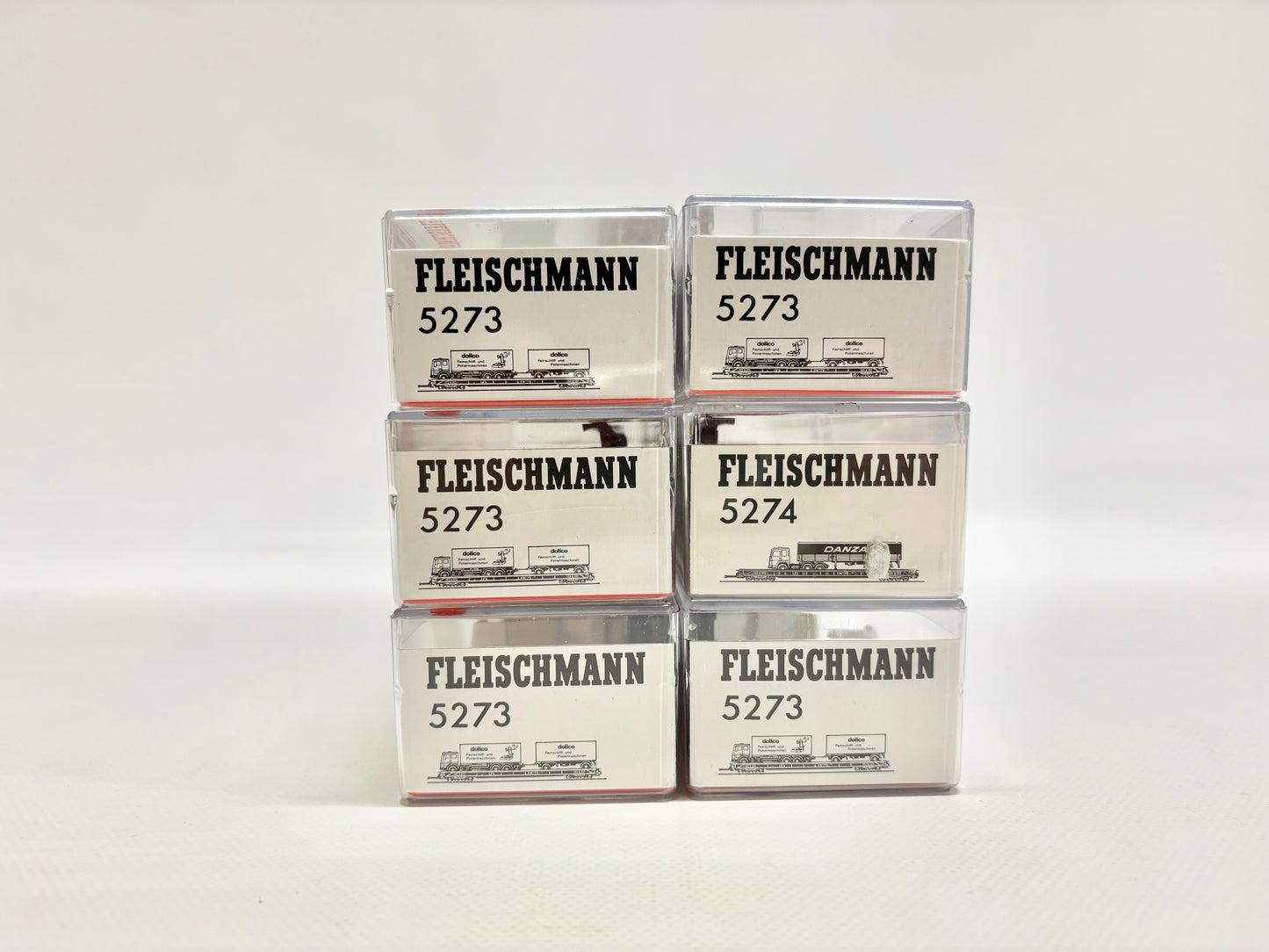 Fleischmann 5273 6x Niederflurwagen Rollende Landstraße H0