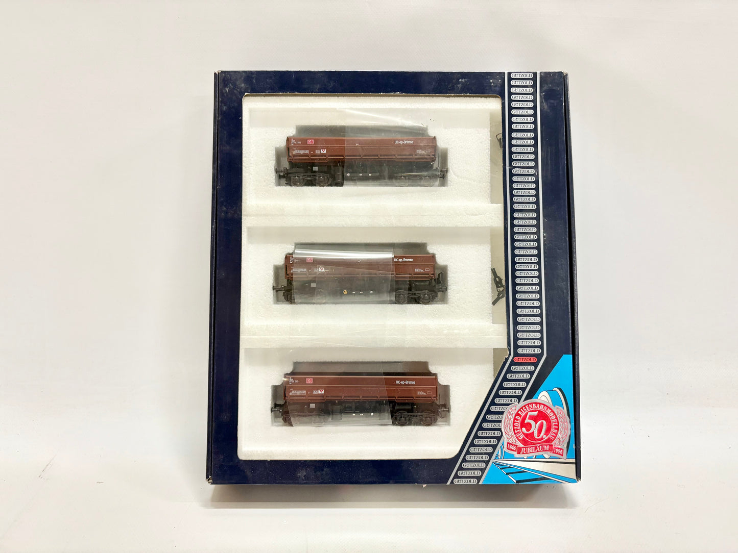 Gützold 44011 Wagen-Set Schüttgut-Kippwagen DB DC H0