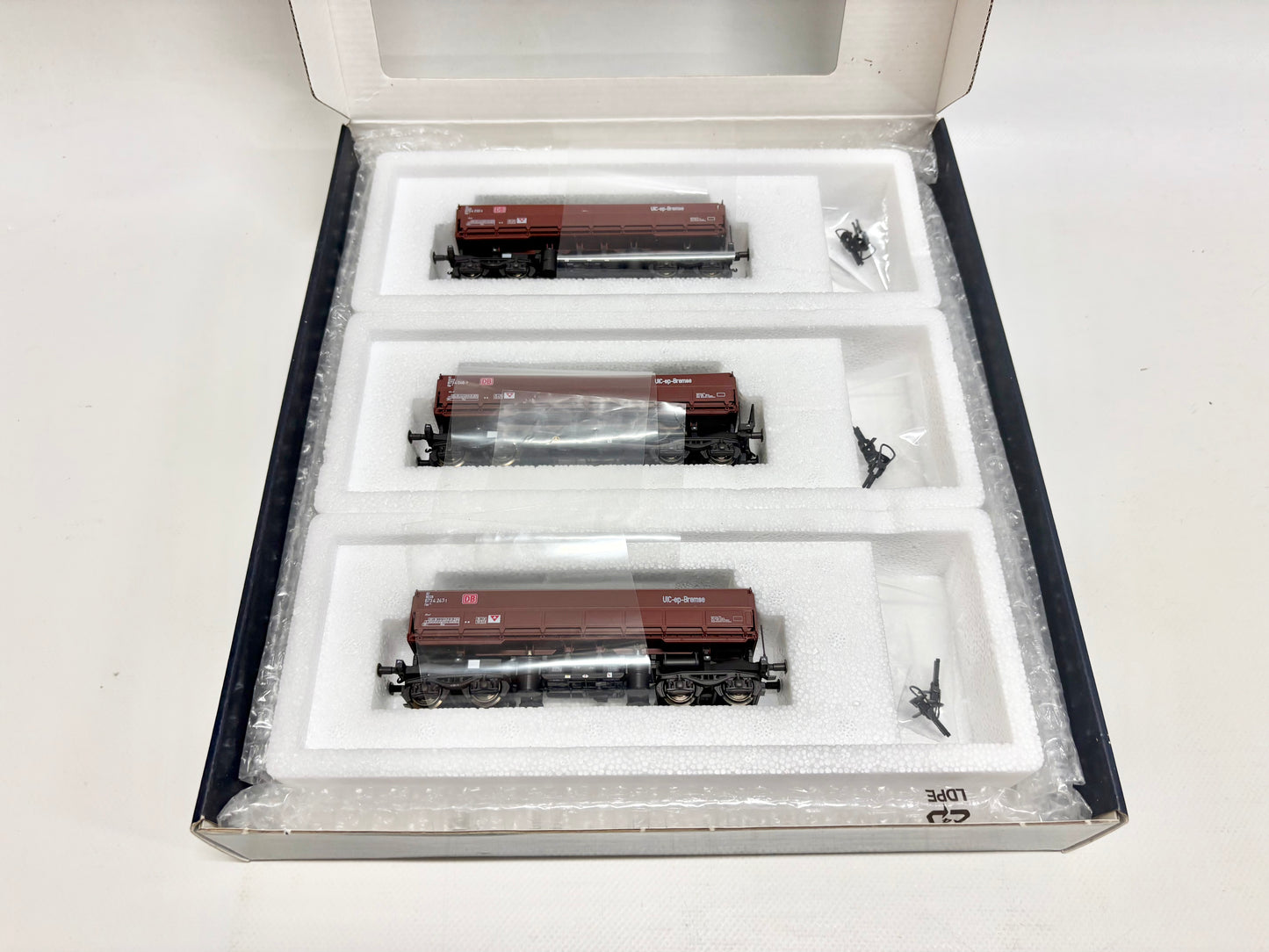 Gützold 44011 Wagen-Set Schüttgut-Kippwagen DB DC H0