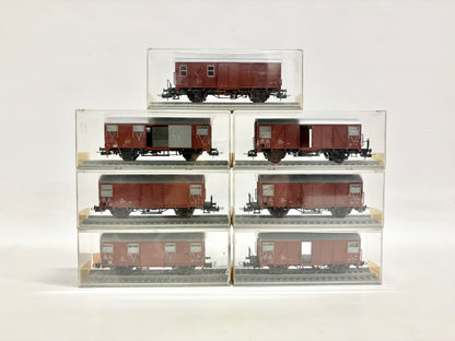 Trix Express 3411 3468 3465 usw. 10 x Gedeckte Güterwagen Konvolut DB H0