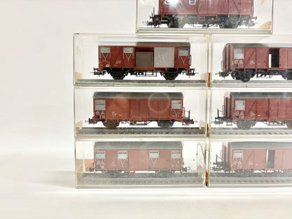 Trix Express 3411 3468 3465 usw. 10 x Gedeckte Güterwagen Konvolut DB H0