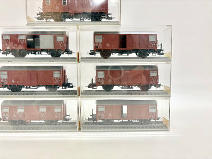 Trix Express 3411 3468 3465 usw. 10 x Gedeckte Güterwagen Konvolut DB H0