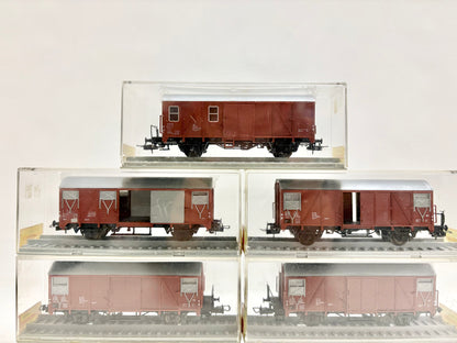 Trix Express 3411 3468 3465 usw. 10 x Gedeckte Güterwagen Konvolut DB H0