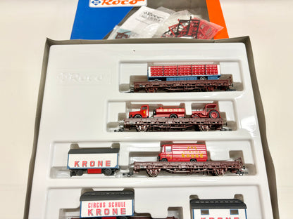 Roco 44017 Wagen-Set Circus Krone DB DC H0