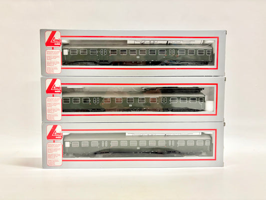 Lima 309674K 309673K 3x Personenwagen D-Zug Wagen DB H0