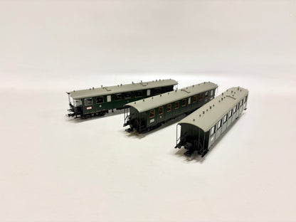 Liliput L334560 L334561 L334562 3x Eilzugwagen Personenwagen Baden H0