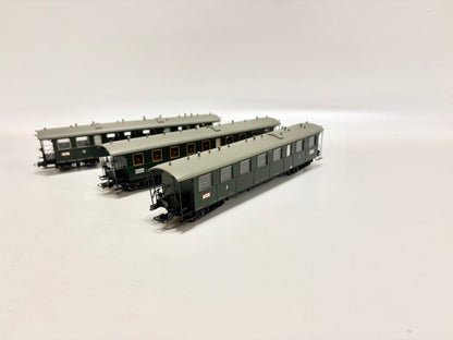 Liliput L334560 L334561 L334562 3x Eilzugwagen Personenwagen Baden H0