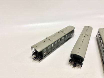 Liliput L334560 L334561 L334562 3x Eilzugwagen Personenwagen Baden H0
