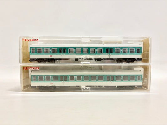 Fleischmann 1439 2x Mittelwagen/ Zusatzwagen für Triebwagen 1438 DB H0