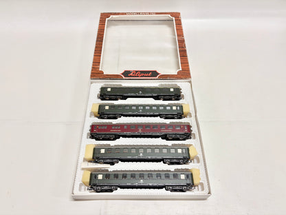 Liliput 830 Wagen-Set Schürzenwagen Personenwagen DB DC H0