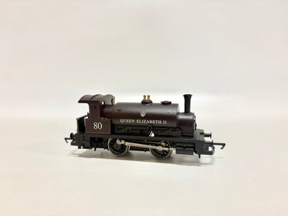 Hornby R2597 Dampflok Class 0F 0-4-0ST Queen Elizabeth II DC H0