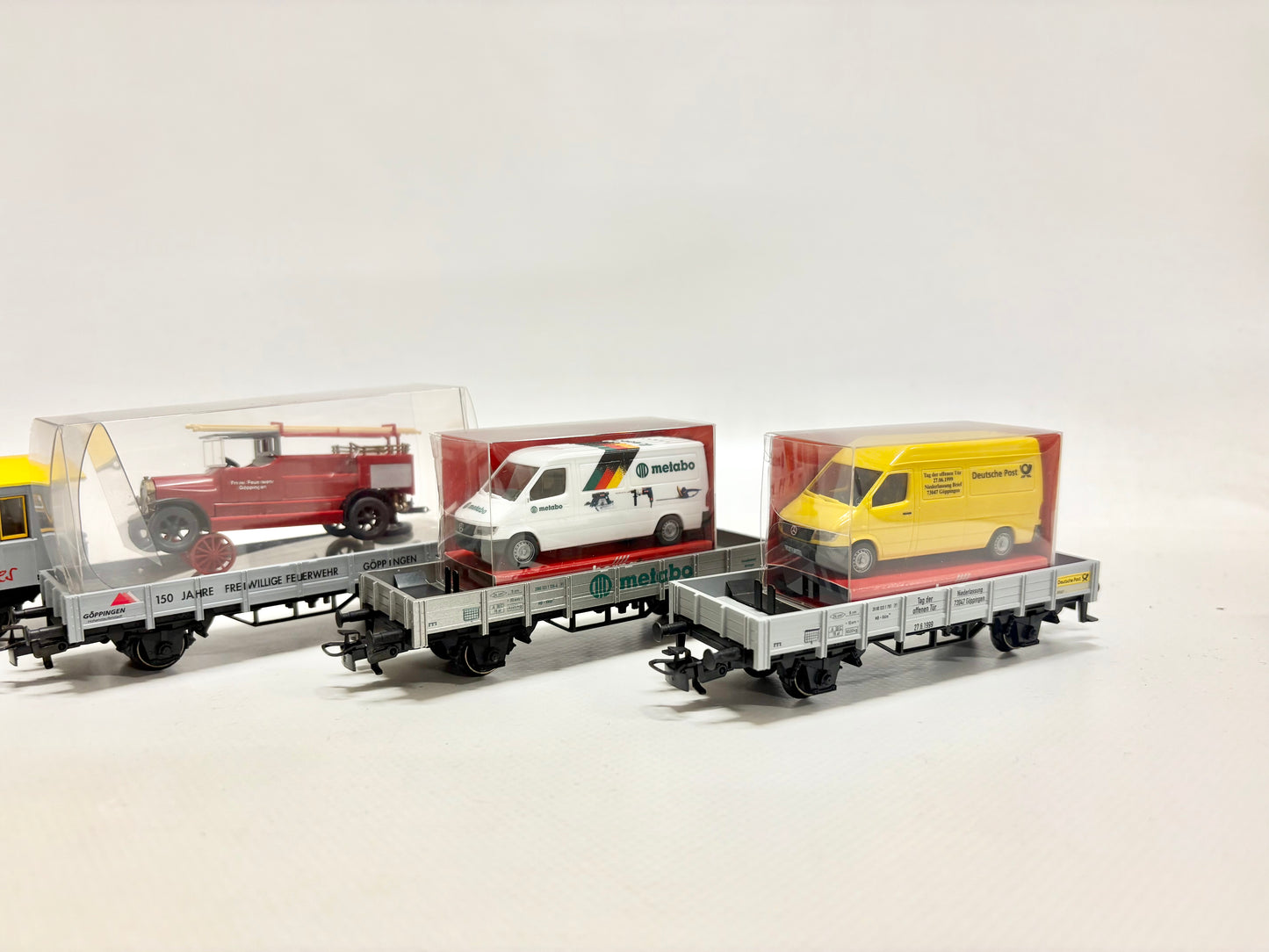 Märklin 4x Werbewagen Güter + Personenwagen DB AC H0