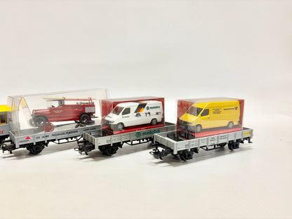 Märklin 4x Werbewagen Güter + Personenwagen DB AC H0