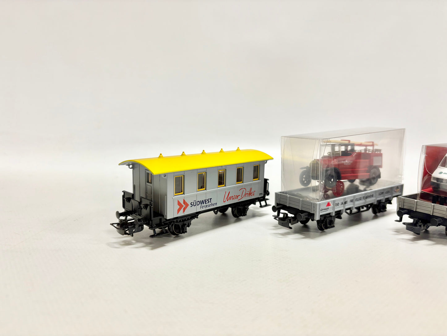 Märklin 4x Werbewagen Güter + Personenwagen DB AC H0