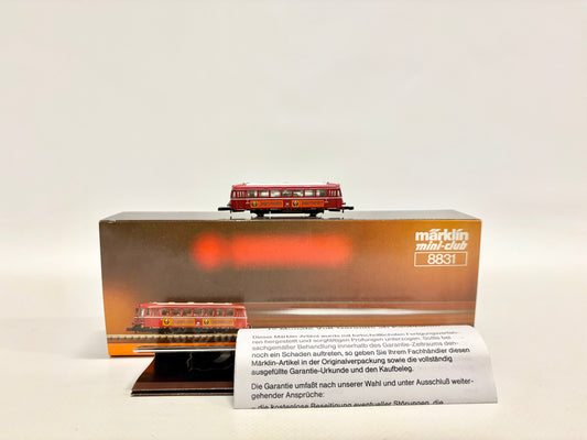 Märklin Mini Club 8831 Dieseltriebwagen Br 798 Schienenbus "Jägermeister" DB Spur Z