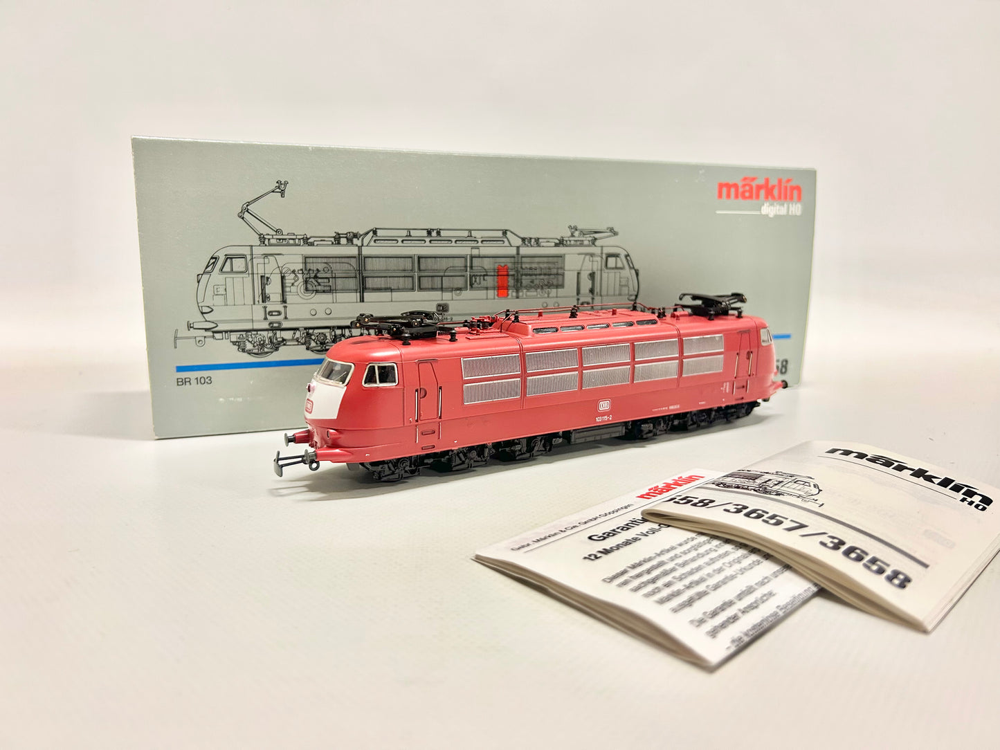 Märklin 3658 Digital E-Lok Br 103 115-2 orientrot DB AC H0