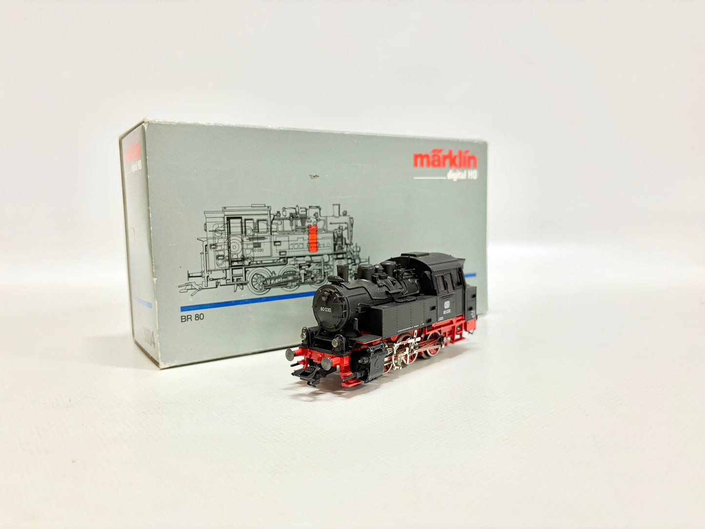 Märklin 3604 Digital Dampflok Br 80 030 DB AC H0