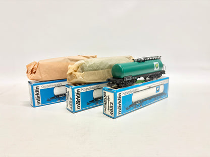 Märklin 3x 4653 Wagen-Set Kesselwagen "BP" DB AC H0