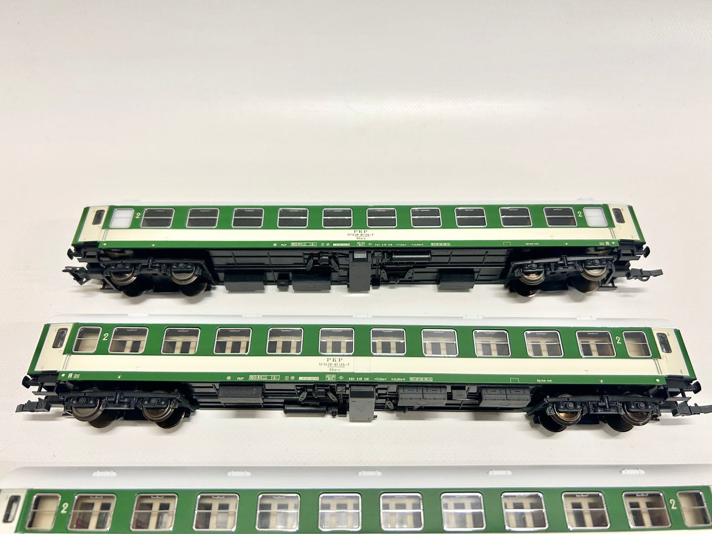 Sachsenmodelle 3x Personenwagen der PKP H0