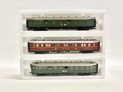 Roco 44452 44444 44439 Hechtwagen Personenwagen mit Innenbeleuchtung DB AC H0