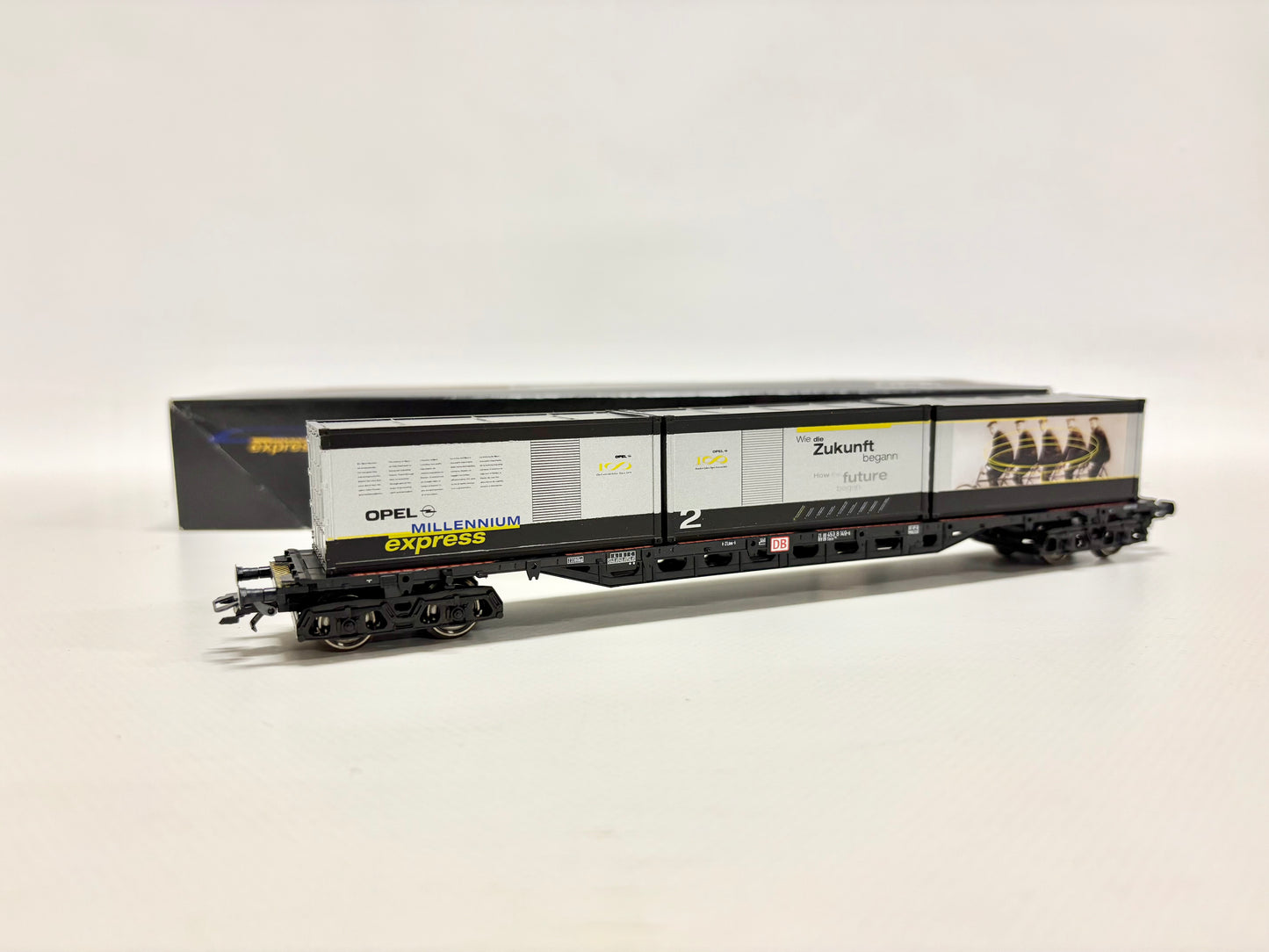 Roco Millenial-Express OPEL Sondermodell Containertragwagen DB H0