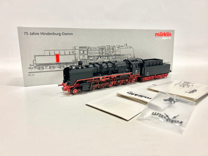 Märklin 37844 Digital + Telex Dampflok Br 50 1301 "75 Jahre Hindenburgdamm" DB AC H0