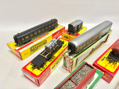 Fleischmann 1960er Jahre Konvolut Personen- & Güterwagen DB H0