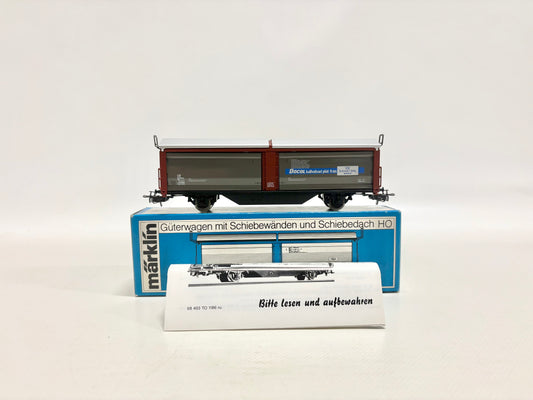 Märklin 4729 Güterwagen mit Schiebedach & Wand "Svenskstal" SJ AC H0