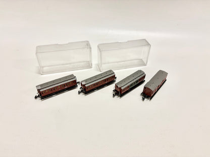 Märklin Mini Club Personenwagen aus 8104 Abteilwagen K.P.E.V Spur Z