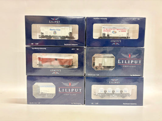 Liliput L221501 L224804 L221403 L224800 L224714 L235434 Güterwagen Konvolut H0