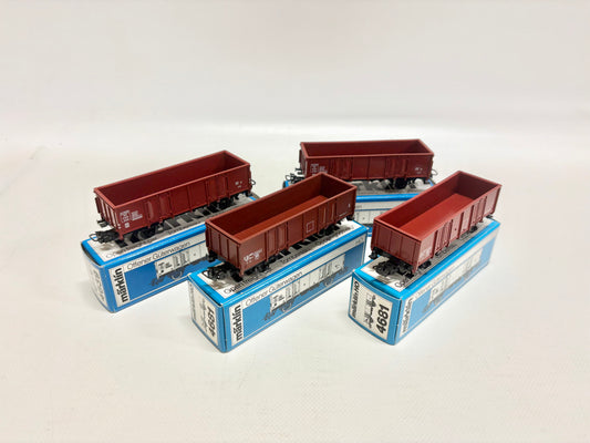 Märklin 4x 4639 4681 Wagen-Set offen AC H0