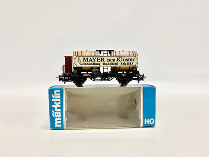 Märklin 4432 Güterwagen Weinfasswagen "J. Mayer zum Kloster" DB AC H0