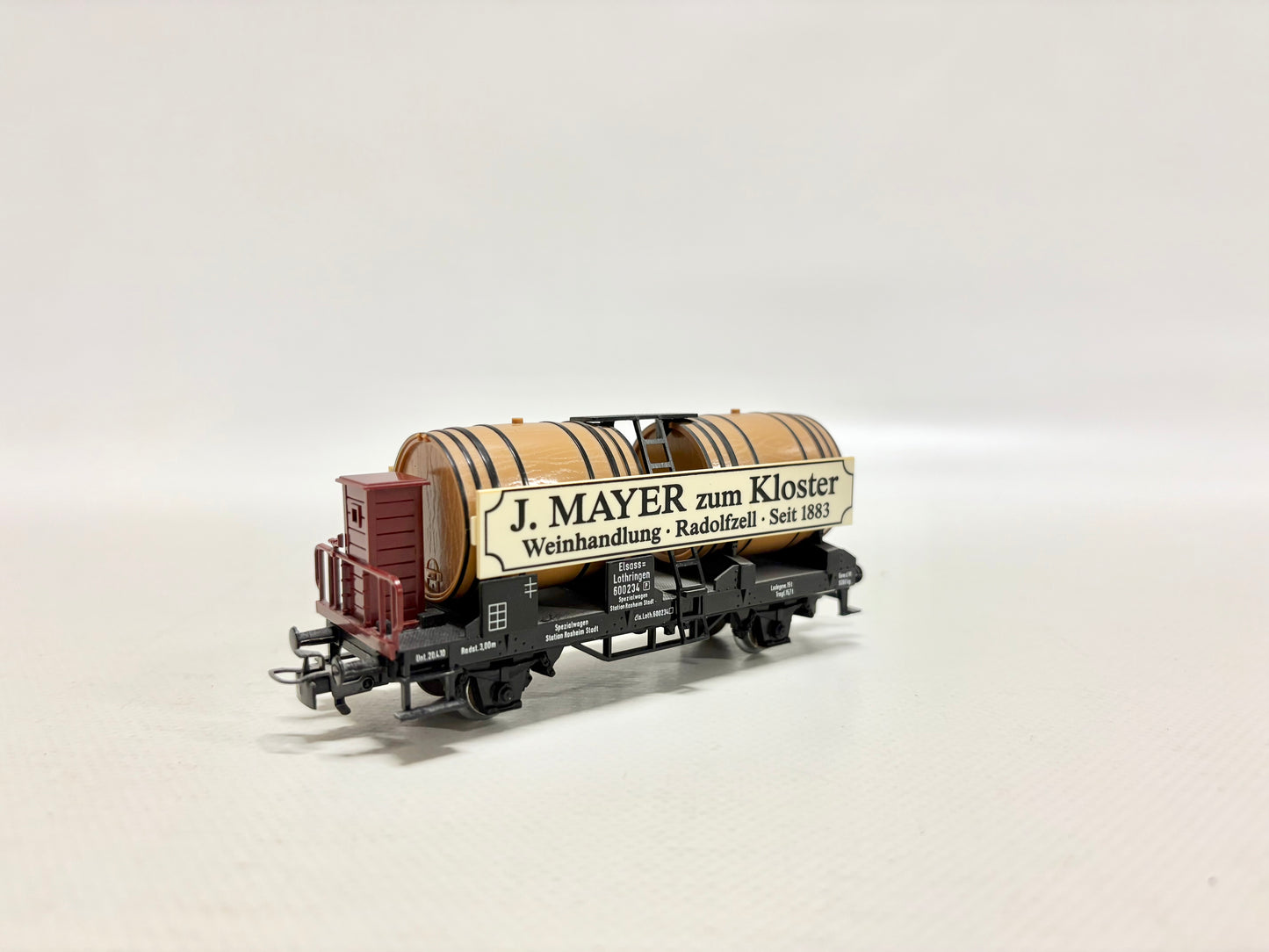 Märklin 4432 Güterwagen Weinfasswagen "J. Mayer zum Kloster" DB AC H0