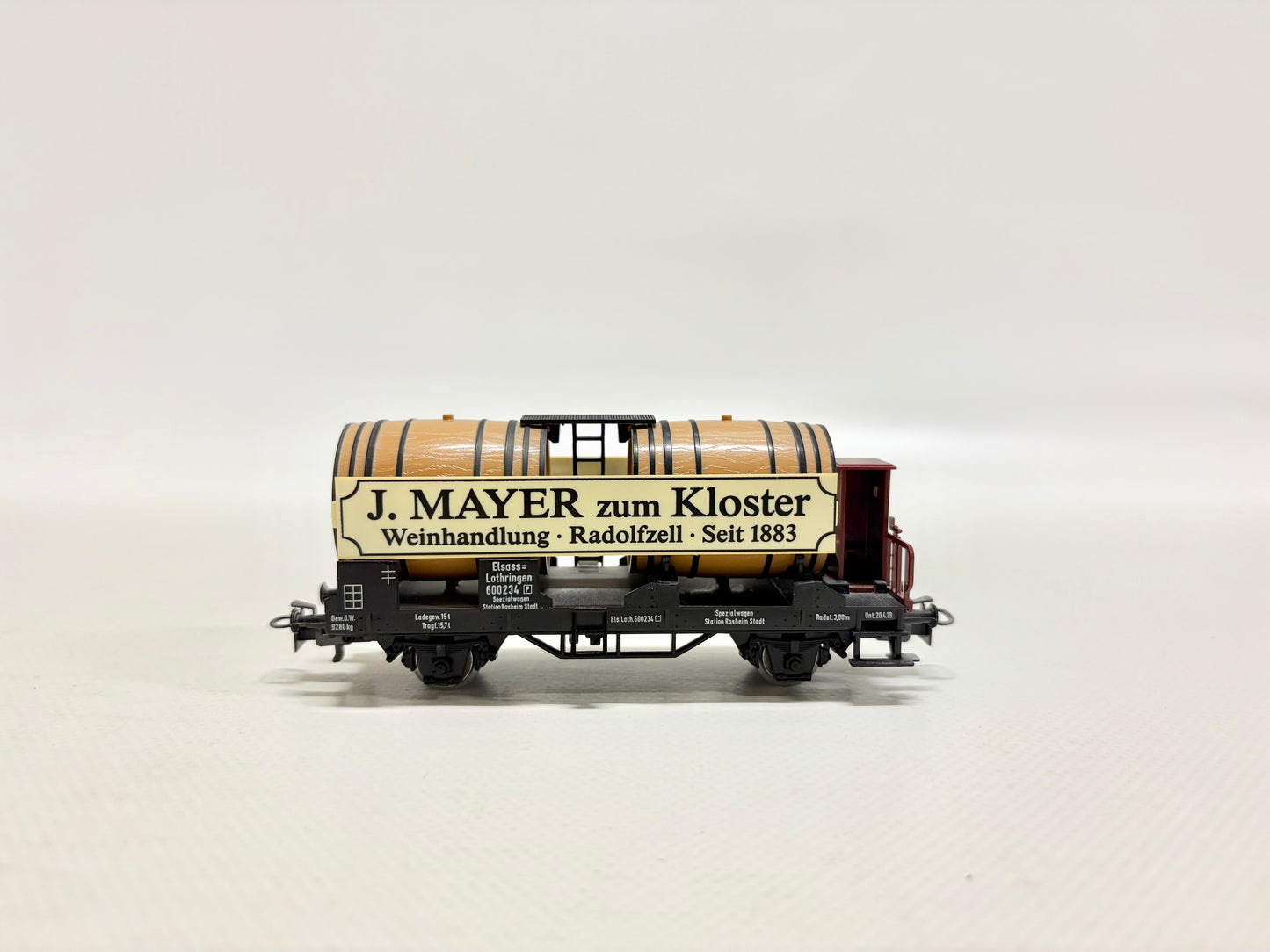Märklin 4432 Güterwagen Weinfasswagen "J. Mayer zum Kloster" DB AC H0