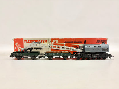 Fleischmann 5595 Dampfkranwagen Kranzug Krupp-Ardelt DB H0