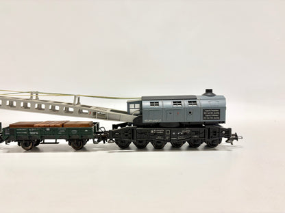 Fleischmann 5595 Dampfkranwagen Kranzug Krupp-Ardelt DB H0