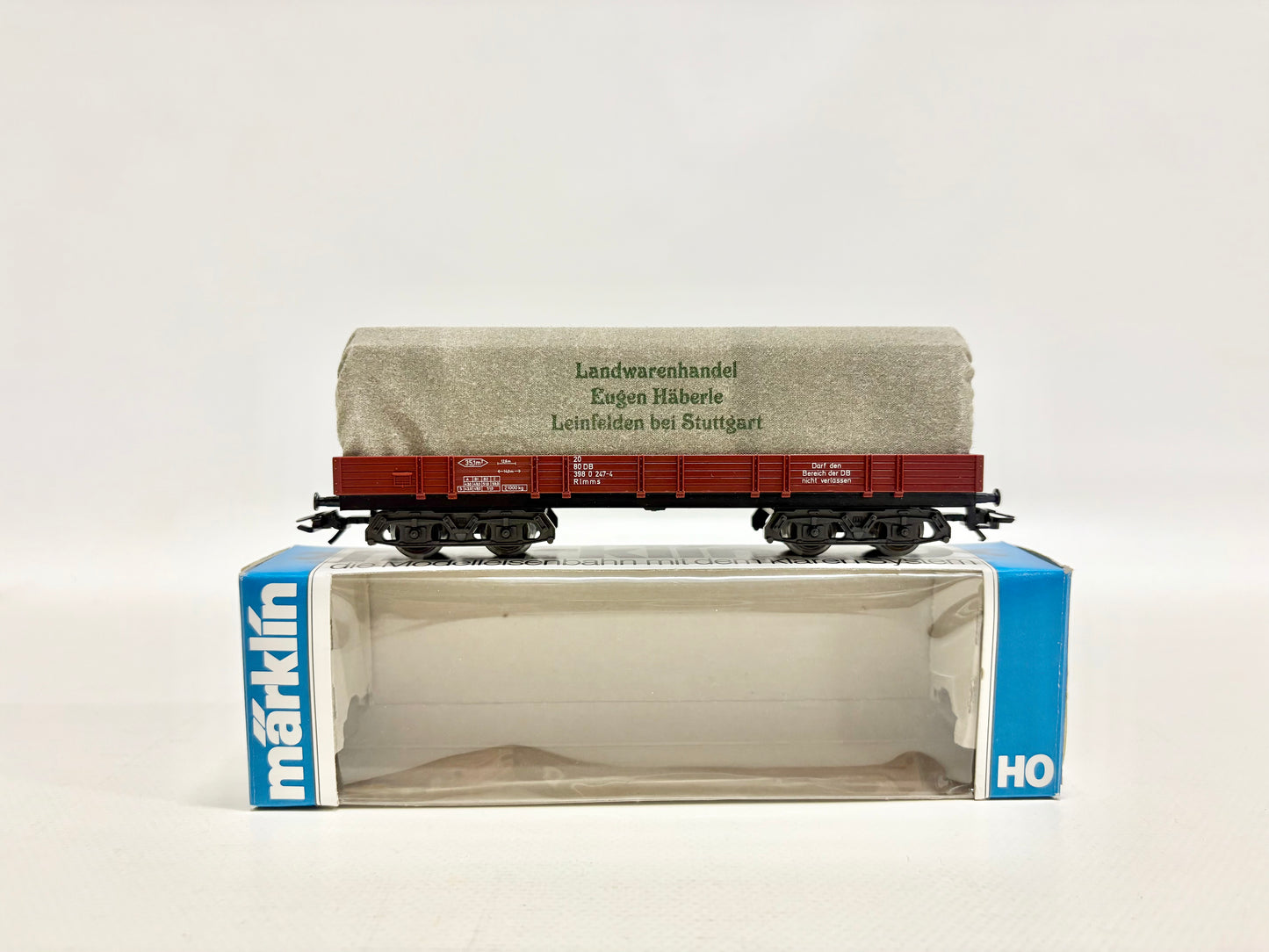 Märklin 4475 Güterwagen Planewagen "Landwarenhandel Eugen Häberle" DB AC H0