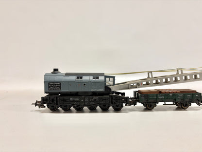 Fleischmann 5595 Dampfkranwagen Kranzug Krupp-Ardelt DB H0