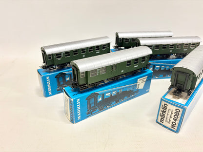 Märklin 5x 4080 4079 Wagen-Set Umbauwagen DB AC H0