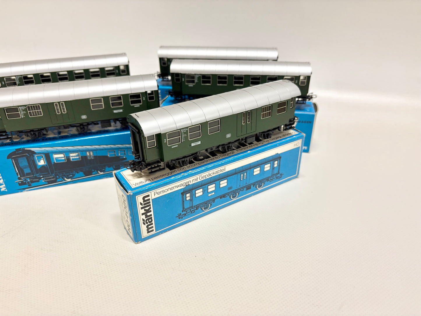 Märklin 5x 4080 4079 Wagen-Set Umbauwagen DB AC H0