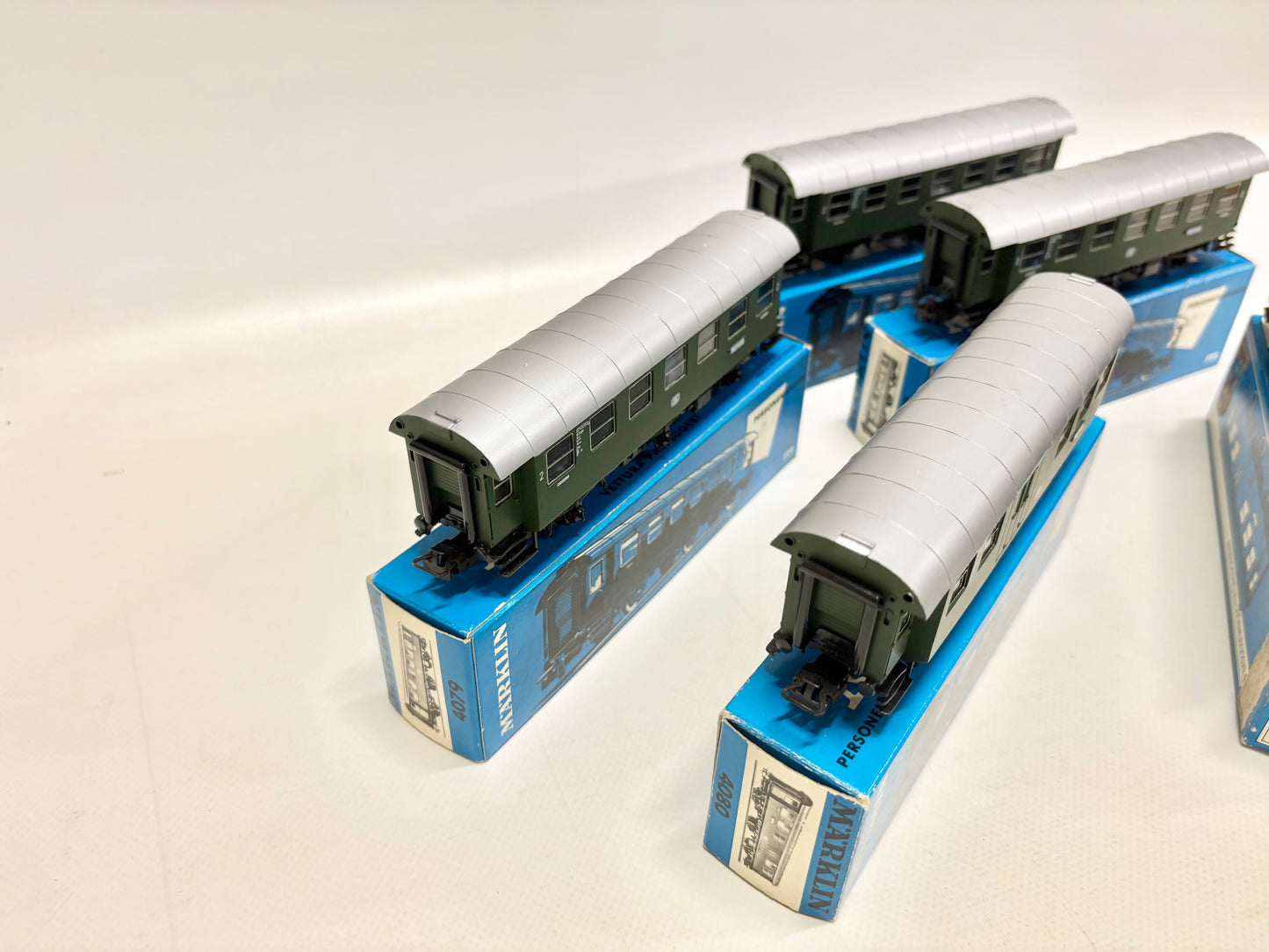 Märklin 5x 4080 4079 Wagen-Set Umbauwagen DB AC H0