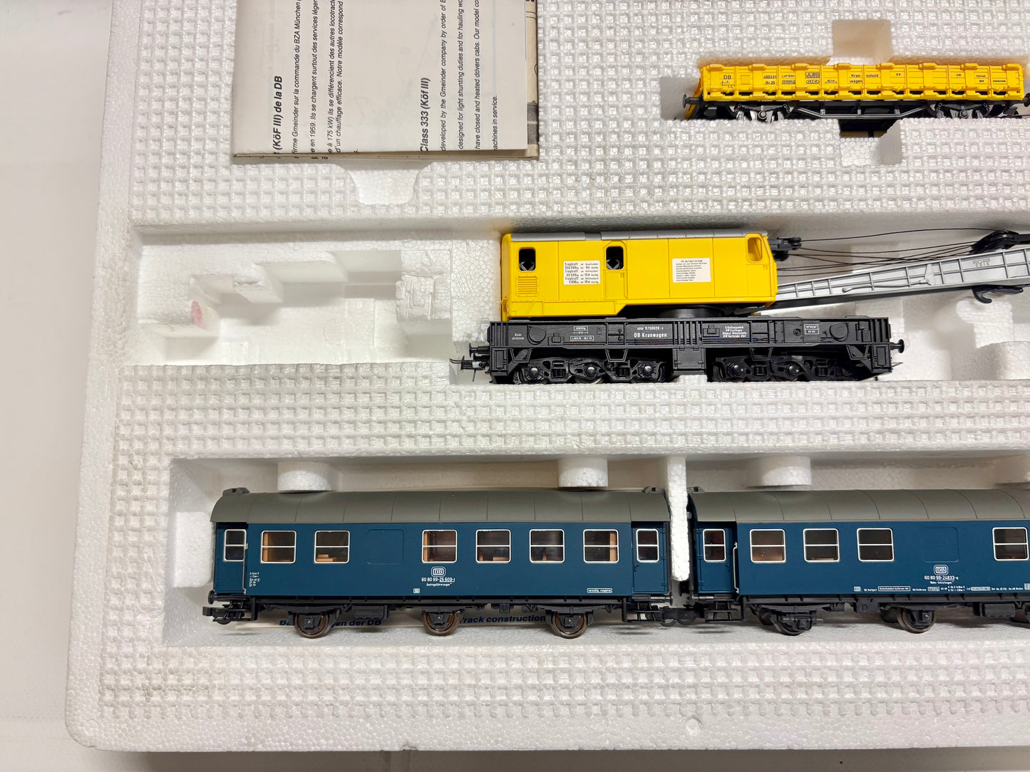 Roco 41057 Zugpackung *Ohne Lok!* Kranwagen-Zug DB H0