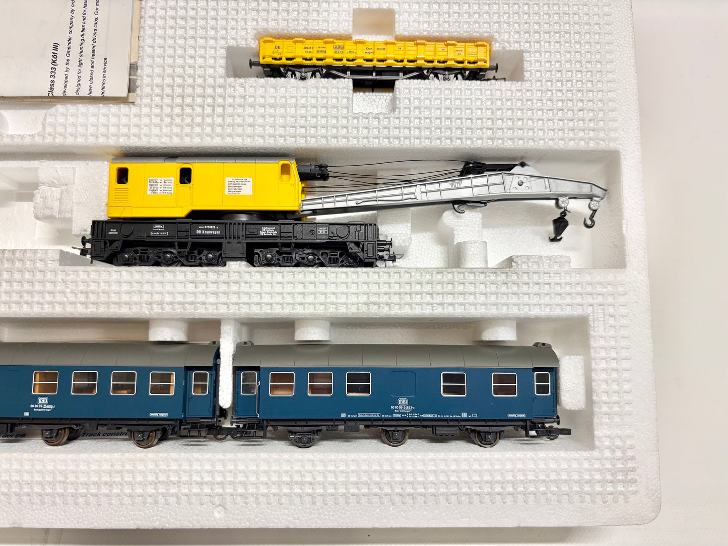Roco 41057 Zugpackung *Ohne Lok!* Kranwagen-Zug DB H0