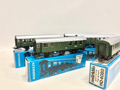 Märklin 5x 4080 4079 Wagen-Set Umbauwagen DB AC H0
