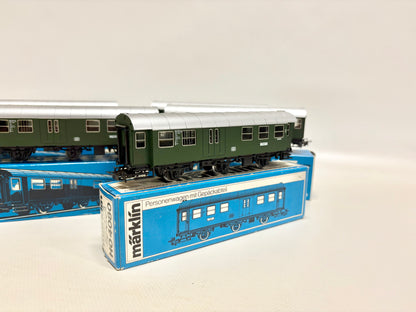 Märklin 5x 4080 4079 Wagen-Set Umbauwagen DB AC H0