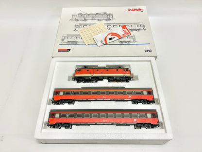 Märklin 2843 Zugpackung "150 Jahre Eisenbahn in Österreich" Personenzug ÖBB AC H0