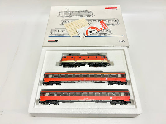 Märklin 2843 Zugpackung "150 Jahre Eisenbahn in Österreich" Personenzug ÖBB AC H0