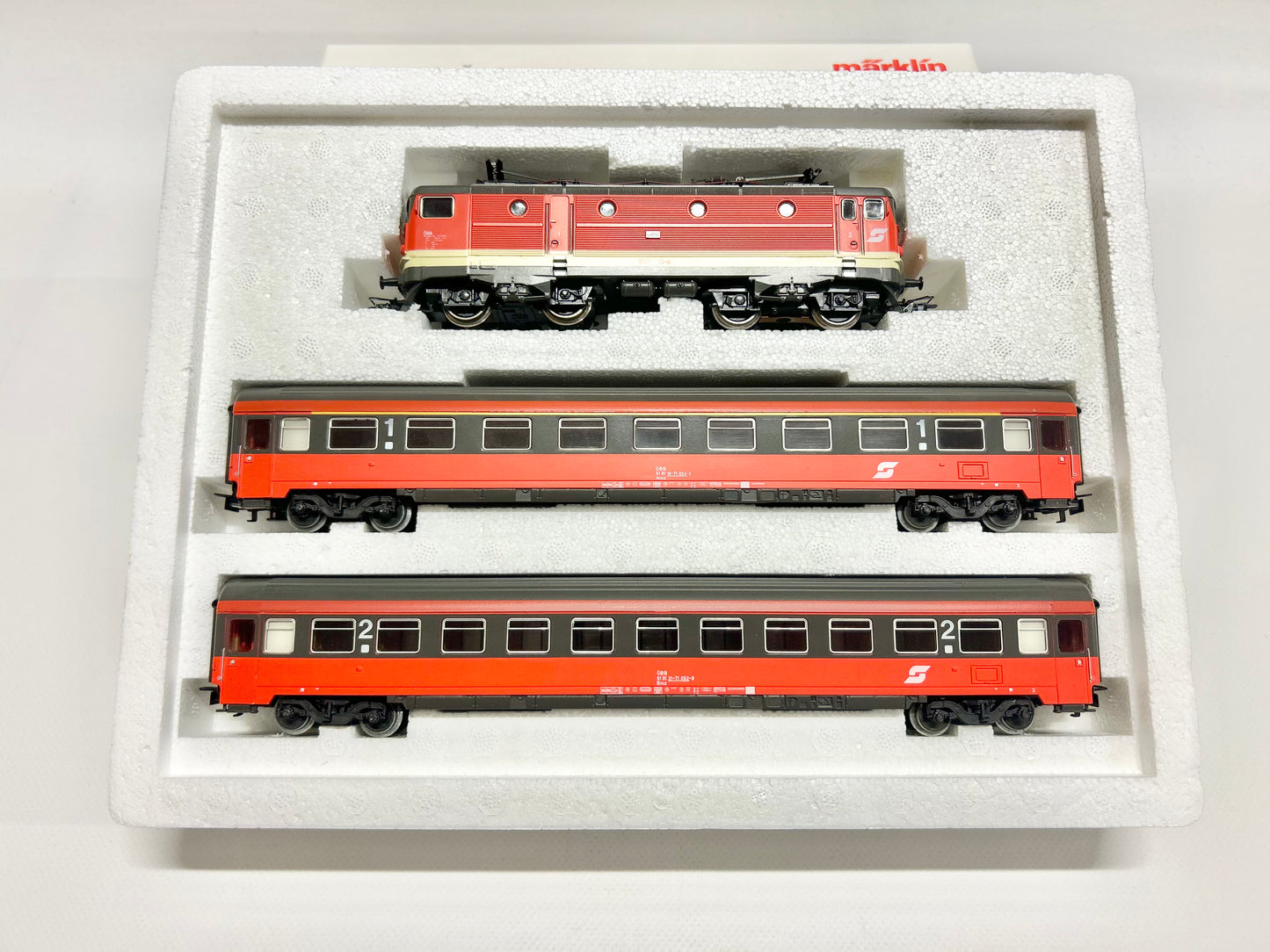 Märklin 2843 Zugpackung "150 Jahre Eisenbahn in Österreich" Personenzug ÖBB AC H0