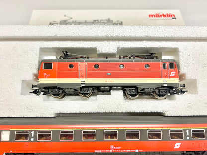Märklin 2843 Zugpackung "150 Jahre Eisenbahn in Österreich" Personenzug ÖBB AC H0